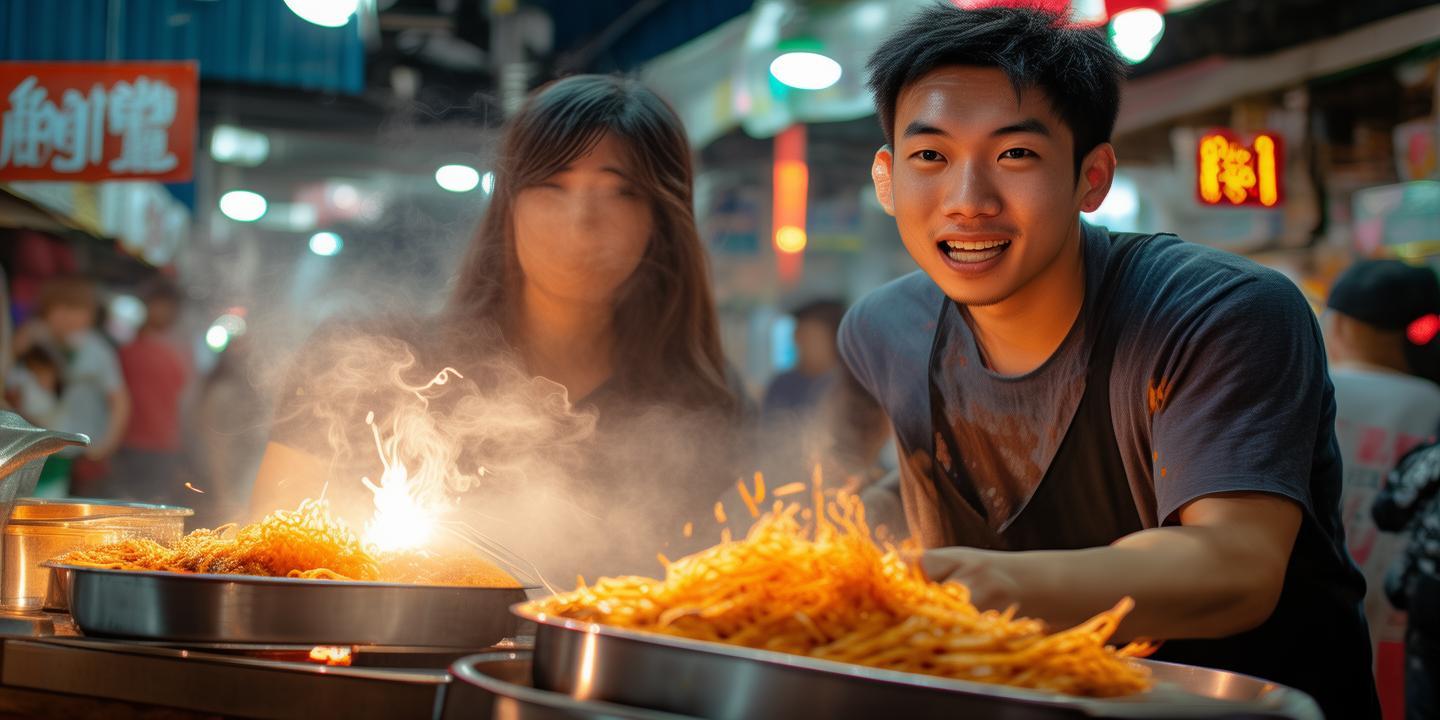 00后夫妻抖音直播卖炒凉粉,粉丝破百万引领夜市打卡新风尚